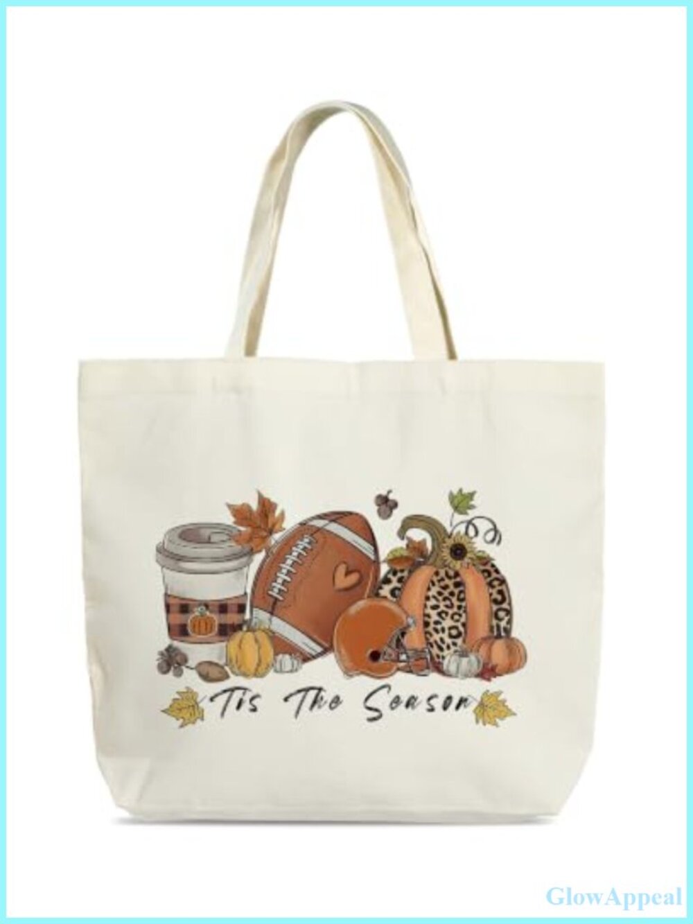 Canvas Tote Bag Women Reusable Shoulder Bag Fall Halloween Gift